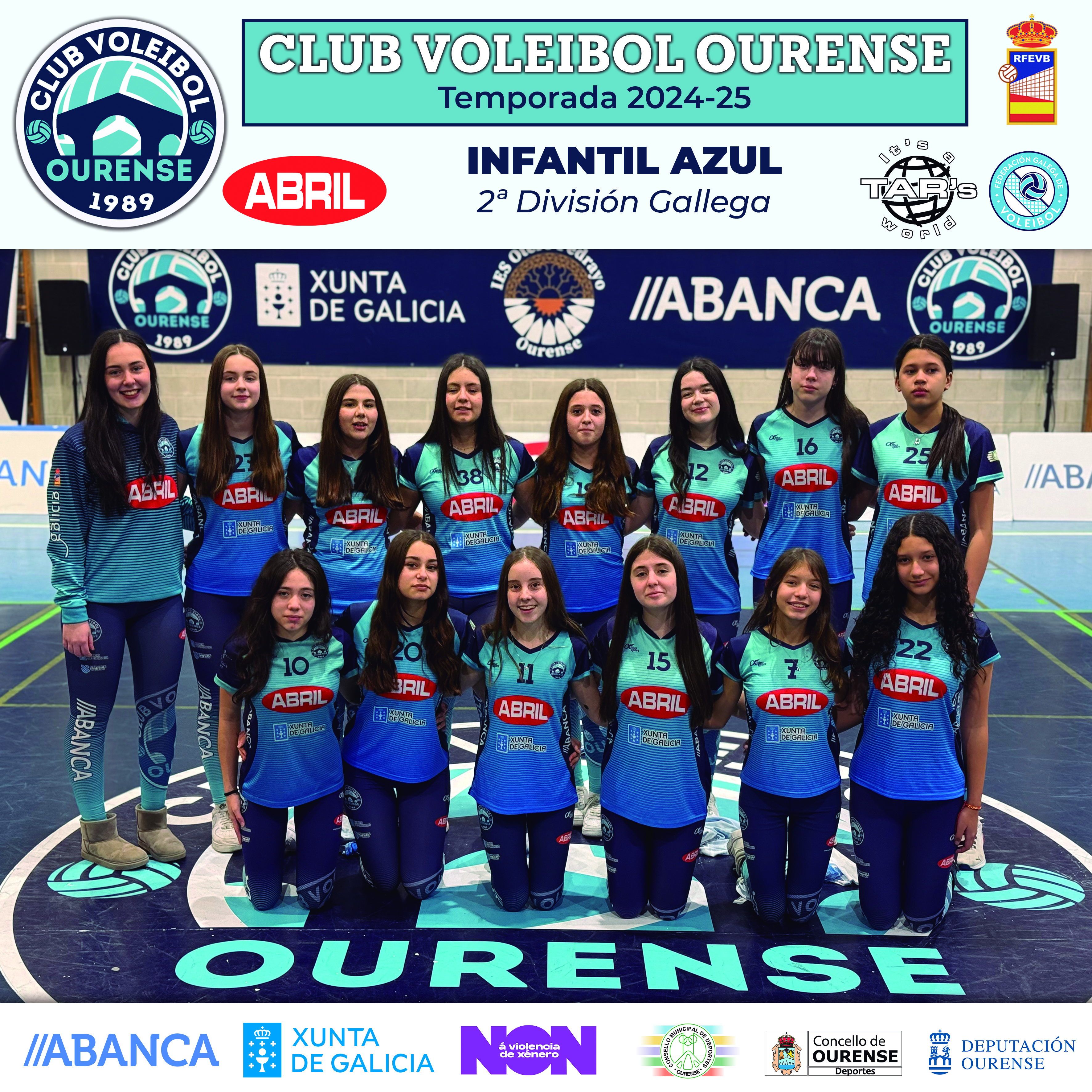 equipo Infantil azul femenino